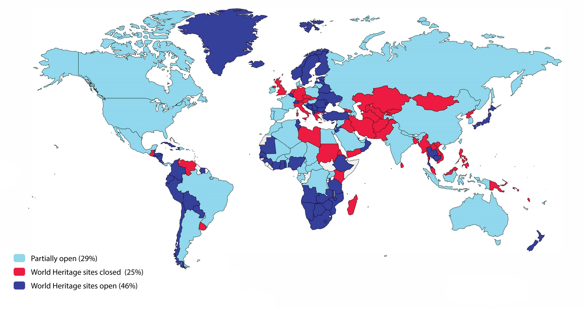 Monitoring World Heritage site closures (updated on January 2021)